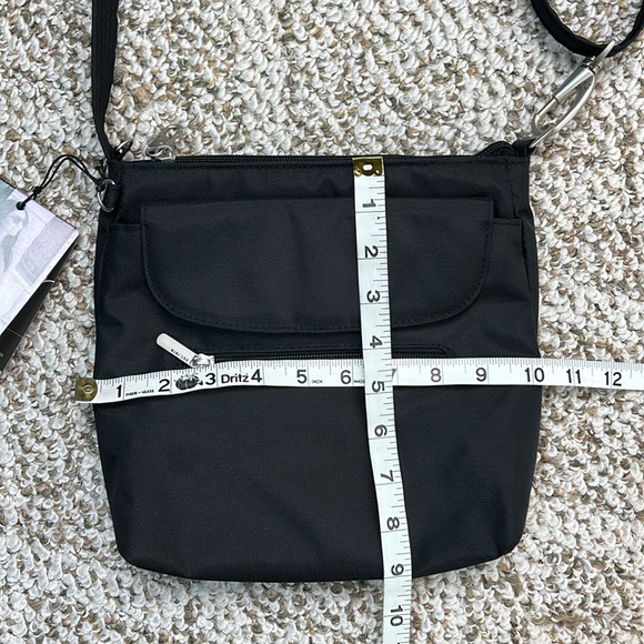 TRAVELON CROSSBODY Travel Black Anti-Theft Classic Mini Shoulder Bag NWT - Picture 16 of 17